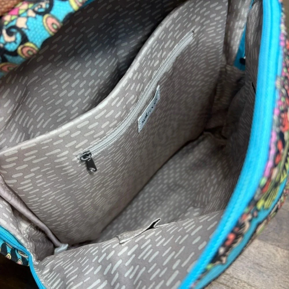 SAKROOTS Backpack Bag Canvas Boho Southwestern Artsy Colorful‎ EUC